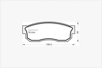 Комплект тормозных колодок, дисковый тормоз MGA купить