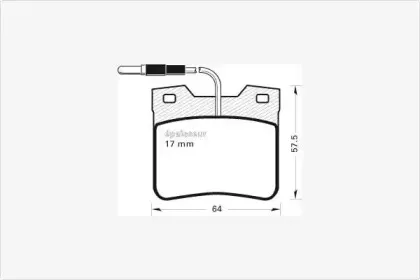 Комплект тормозных колодок, дисковый тормоз MGA купить