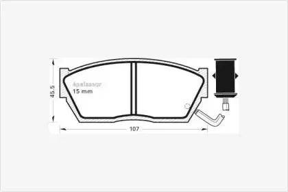 Комплект тормозных колодок, дисковый тормоз MGA купить
