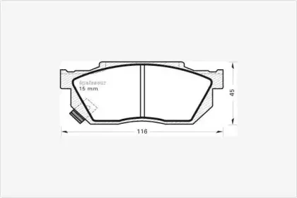 Комплект тормозных колодок, дисковый тормоз MGA купить