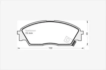 Комплект тормозных колодок, дисковый тормоз MGA купить