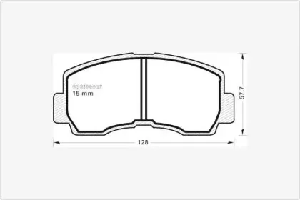 Комплект тормозных колодок, дисковый тормоз MGA купить