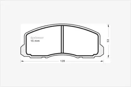 Комплект тормозных колодок, дисковый тормоз MGA купить