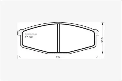 Комплект тормозных колодок, дисковый тормоз MGA купить