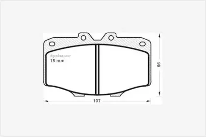Комплект тормозных колодок, дисковый тормоз MGA купить