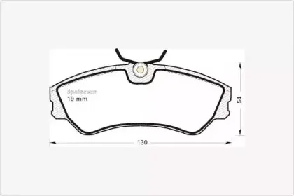 Комплект тормозных колодок, дисковый тормоз MGA купить