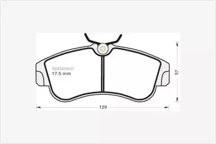 Комплект тормозных колодок, дисковый тормоз MGA купить