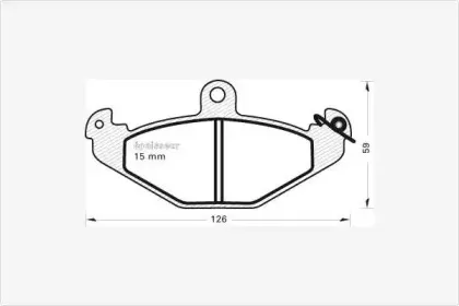 Комплект тормозных колодок, дисковый тормоз MGA купить
