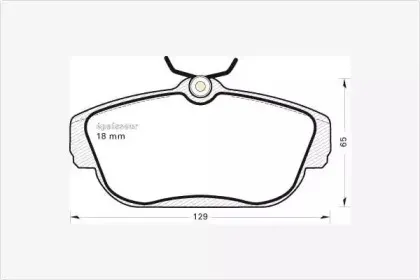 Комплект тормозных колодок, дисковый тормоз MGA купить