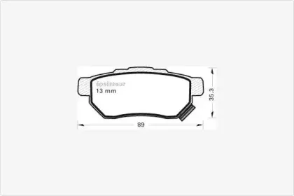 Комплект тормозных колодок, дисковый тормоз MGA купить