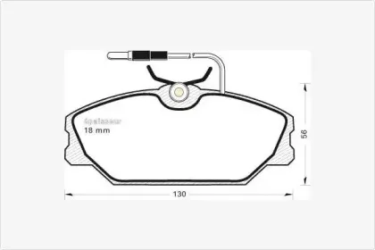Комплект тормозных колодок, дисковый тормоз MGA купить