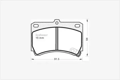 Комплект тормозных колодок, дисковый тормоз MGA купить