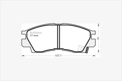 Комплект тормозных колодок, дисковый тормоз MGA купить