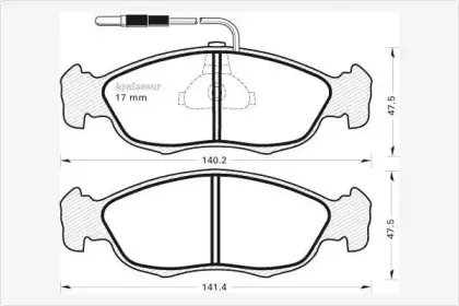 Комплект тормозных колодок, дисковый тормоз MGA купить