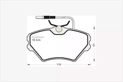 Комплект тормозных колодок, дисковый тормоз MGA купить