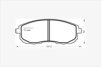 Комплект тормозных колодок, дисковый тормоз MGA купить