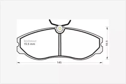 Комплект тормозных колодок, дисковый тормоз MGA купить