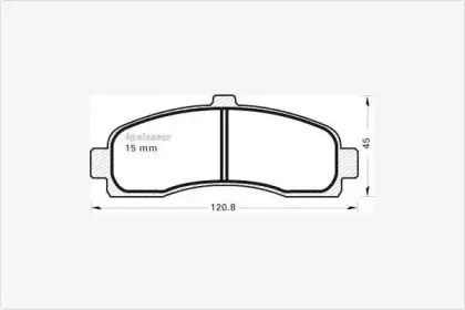 Комплект тормозных колодок, дисковый тормоз MGA купить