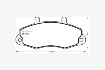Комплект тормозных колодок, дисковый тормоз MGA купить