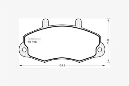 Комплект тормозных колодок, дисковый тормоз MGA купить