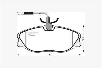 Комплект тормозных колодок, дисковый тормоз MGA купить