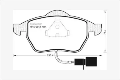 Комплект тормозных колодок, дисковый тормоз MGA купить