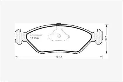 Комплект тормозных колодок, дисковый тормоз MGA купить