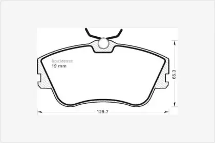 Комплект тормозных колодок, дисковый тормоз MGA купить
