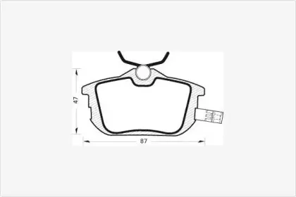Комплект тормозных колодок, дисковый тормоз MGA купить