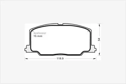 Комплект тормозных колодок, дисковый тормоз MGA купить