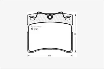 Комплект тормозных колодок, дисковый тормоз MGA купить