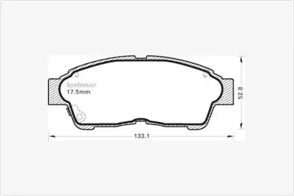 Комплект тормозных колодок, дисковый тормоз MGA купить
