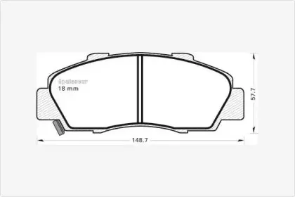 Комплект тормозных колодок, дисковый тормоз MGA купить