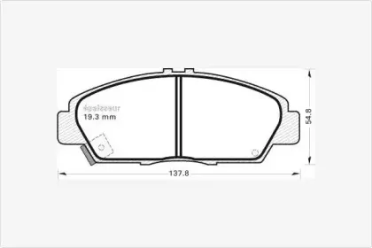 Комплект тормозных колодок, дисковый тормоз MGA купить