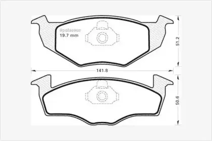 Комплект тормозных колодок, дисковый тормоз MGA купить