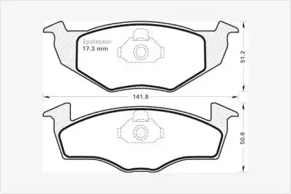 Комплект тормозных колодок, дисковый тормоз MGA купить