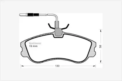Комплект тормозных колодок, дисковый тормоз MGA купить