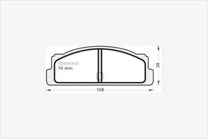 Комплект тормозных колодок, дисковый тормоз MGA купить