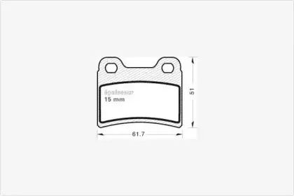Комплект тормозных колодок, дисковый тормоз MGA купить