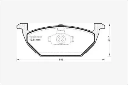Комплект тормозных колодок, дисковый тормоз MGA купить