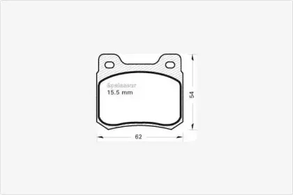 Комплект тормозных колодок, дисковый тормоз MGA купить
