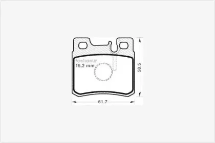 Комплект тормозных колодок, дисковый тормоз MGA купить