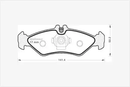 Комплект тормозных колодок, дисковый тормоз MGA купить