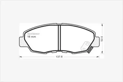 Комплект тормозных колодок, дисковый тормоз MGA купить