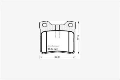 Комплект тормозных колодок, дисковый тормоз MGA купить