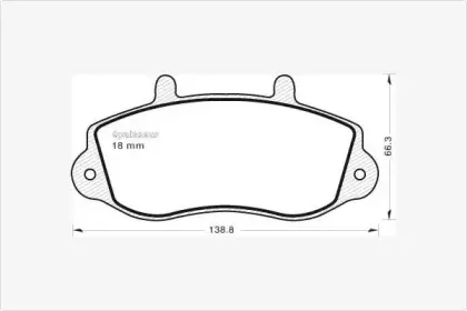 Комплект тормозных колодок, дисковый тормоз MGA купить