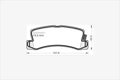 Комплект тормозных колодок, дисковый тормоз MGA купить