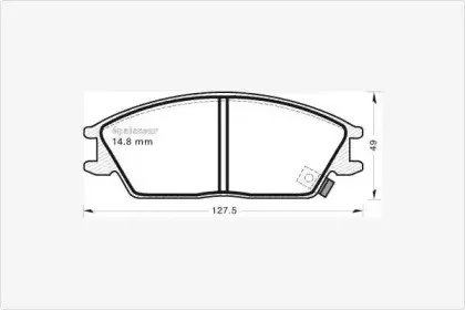 Комплект тормозных колодок, дисковый тормоз MGA купить