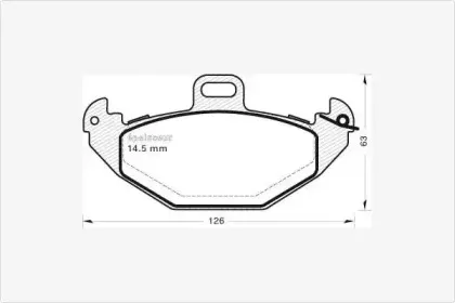Комплект тормозных колодок, дисковый тормоз MGA купить