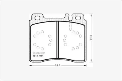 Комплект тормозных колодок, дисковый тормоз MGA купить